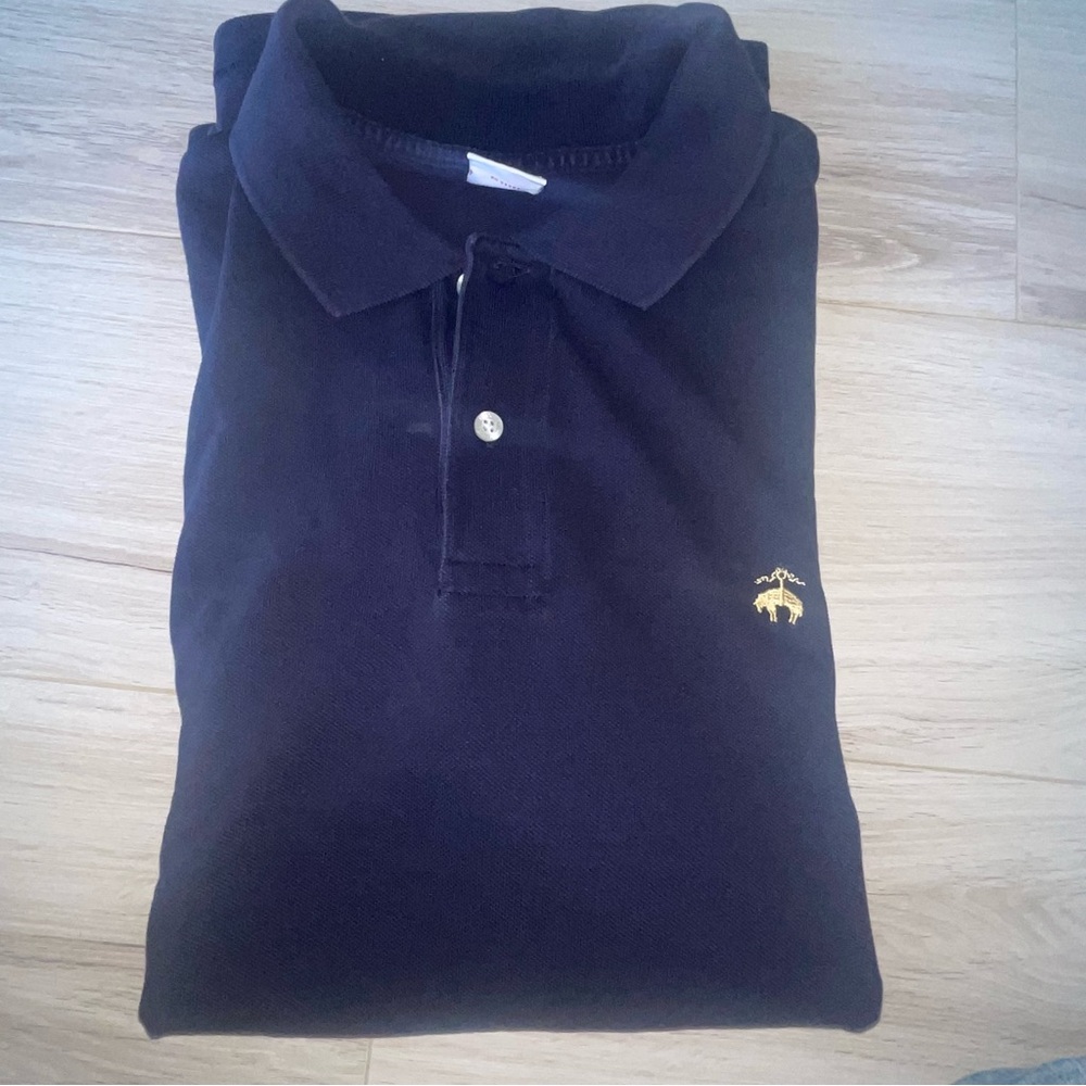 Brooks Brothers Dark Blue Navy Polo Pullover Short Sleeve XXL Shirt Top Men’s